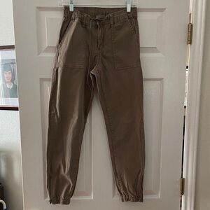 Grace & Lace Twill Cargo Joggers